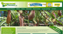 Desktop Screenshot of exotische-pflanzen.de