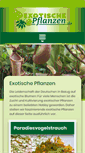 Mobile Screenshot of exotische-pflanzen.de