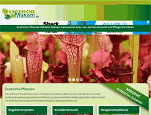 Tablet Screenshot of exotische-pflanzen.de
